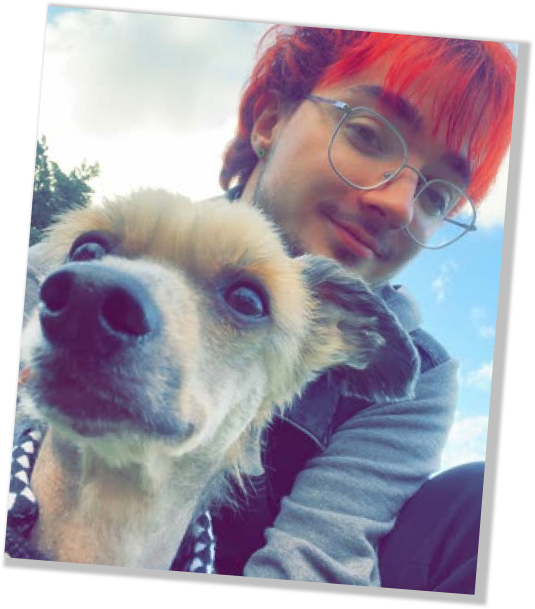 Picture of Elliot and his dog Balder